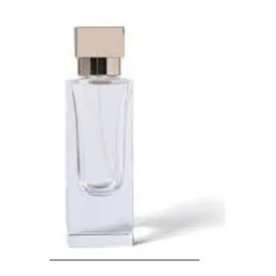 Chai nước hoa thủy tinh trụ vuông cao nắp vàng hồng – mã NXG0018