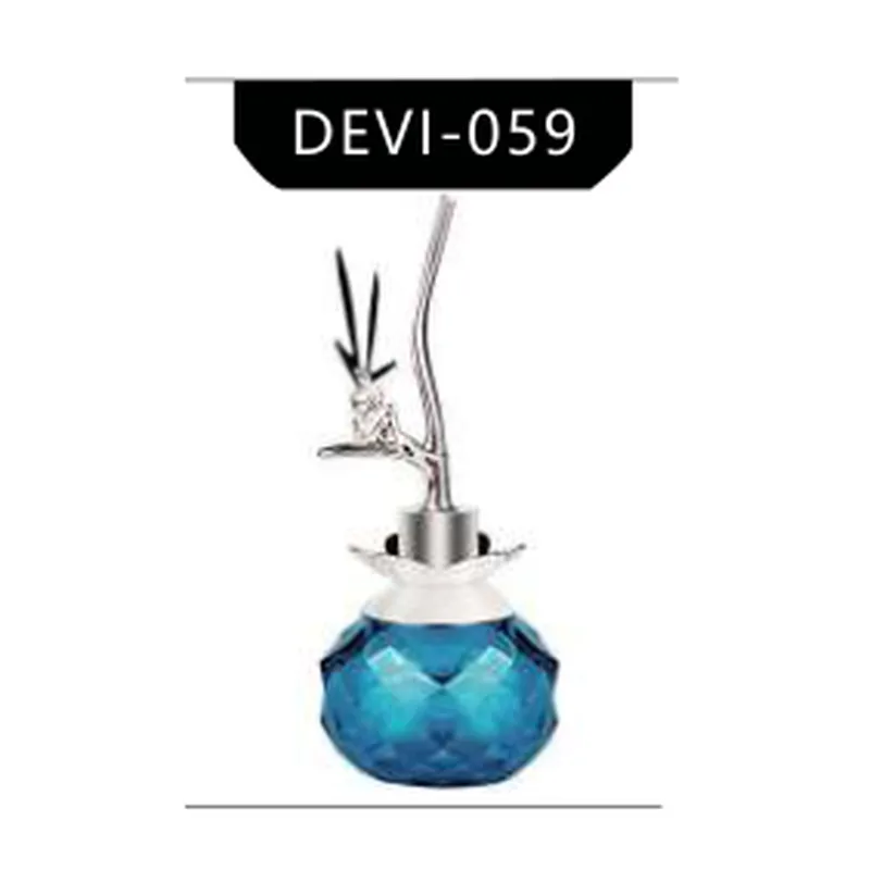 Chai nước hoa thủy tinh xanh nắp nghệ thuật (DEVI-059) – mã NXG0045
