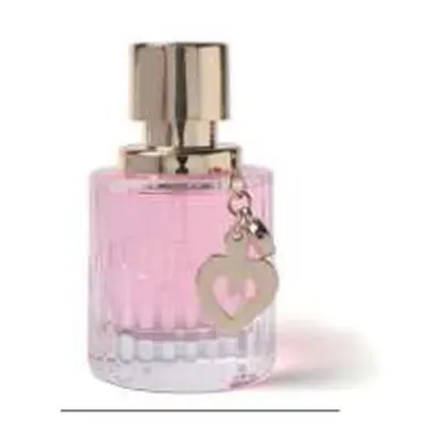 Chai nước hoa thủy tinh sọc dọc kèm charm tim – mã NXG0079
