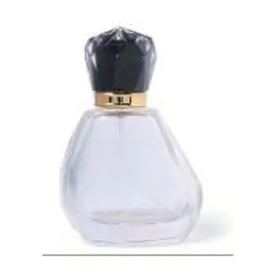 Chai nước hoa thủy tinh giọt nước nắp kim cương đen – mã NXG0094