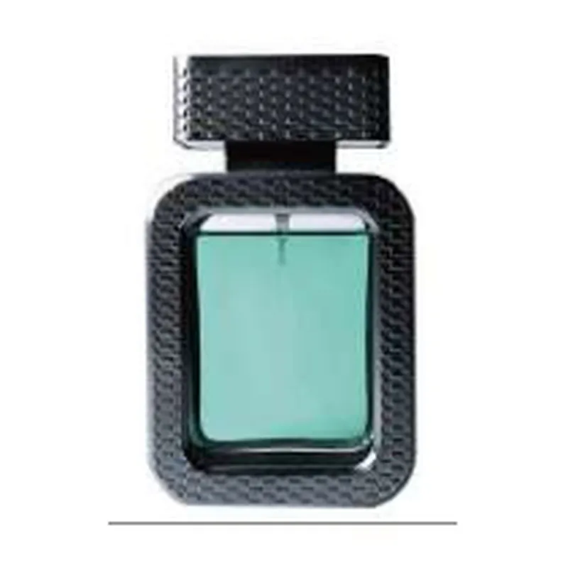Chai nước hoa thủy tinh viền đen vân kim cương – mã NXG0113
