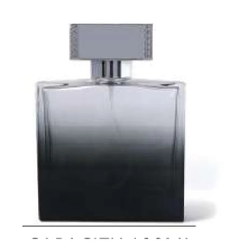 Chai nước hoa thủy tinh đen chuyển màu vuông lớn – mã NXG0118