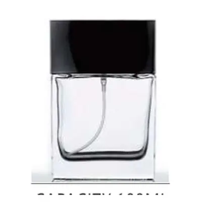 Chai nước hoa thủy tinh vuông nắp đen 100ml – mã NXG0137