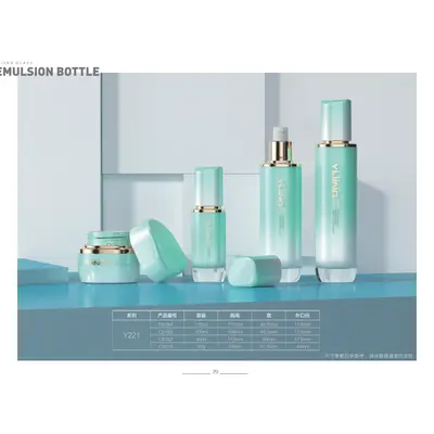 Bộ chai + hũ thủy tinh xanh mint vai vàng – mã NXG0150