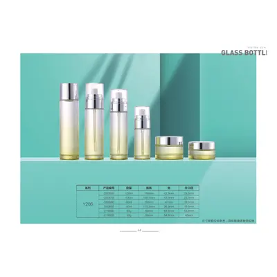 Bộ chai + hũ thủy tinh xanh nhạt nắp bạc – ảnh 2