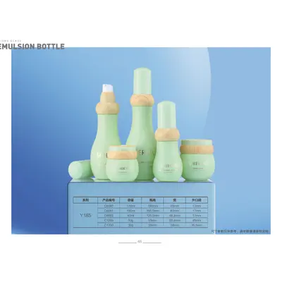 Bộ chai + hũ thủy tinh xanh mint dáng hồ lô – mã NXG0168