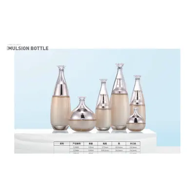 Bộ chai + hũ thủy tinh trắng tím 100ml / 60ml – ảnh 2