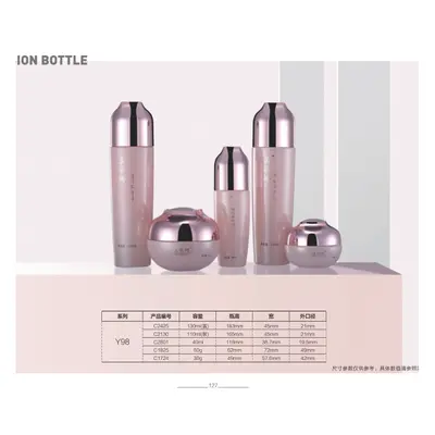 Bộ chai + hũ thủy tinh tím vai tròn – ảnh 2
