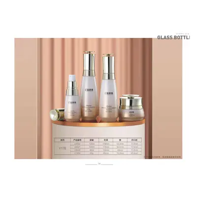 Bộ chai + hũ thủy tinh cam đào – ảnh 2
