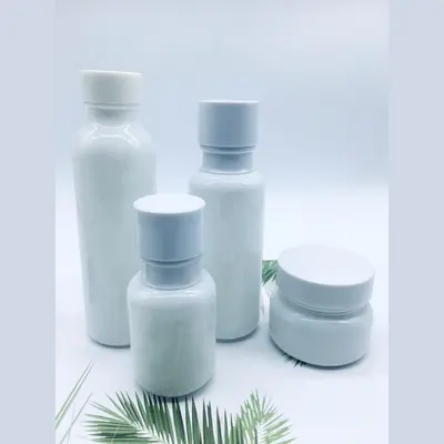 Bộ chai xịt thủy tinh + hũ kem trắng sứ 120ml – ảnh 5
