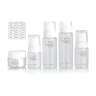 Bộ chai + hũ acrylic trắng 120ml–30ml – ảnh 2