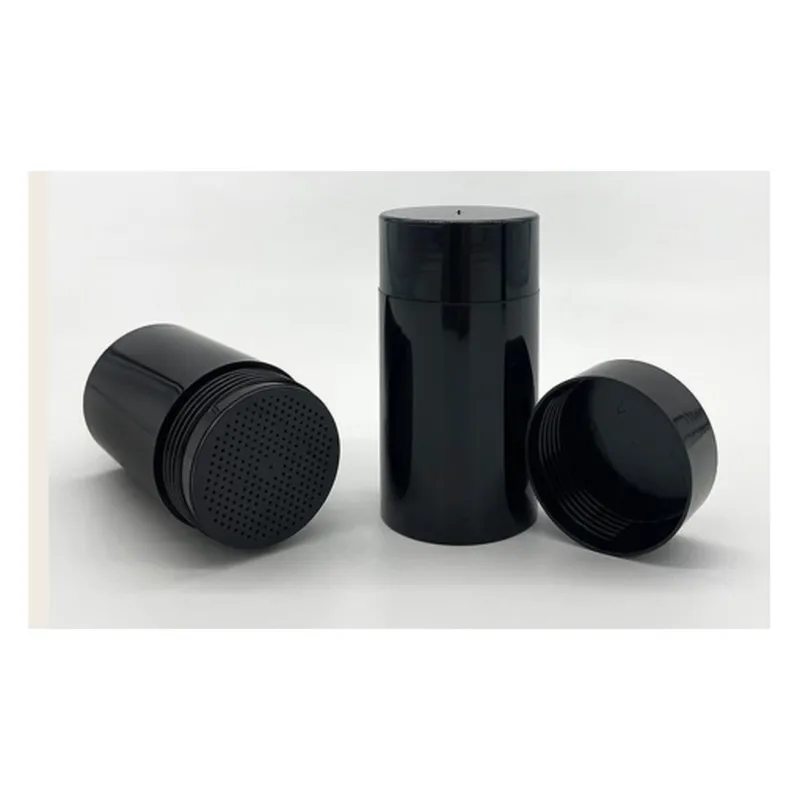 Hũ phấn phủ nhựa đen có lưới – mã NXM0003