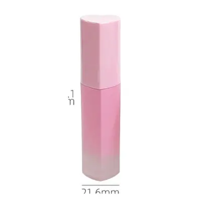 Vỏ son kem vuông hồng chuyển màu 4ml nắp trái tim – mã NXM0019