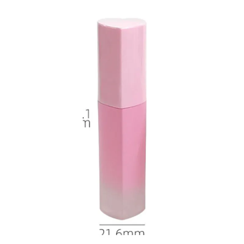 Vỏ son kem vuông hồng chuyển màu 4ml nắp trái tim – mã NXM0019