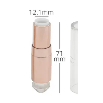 Vỏ son thỏi vàng hồng 71mm đế kim cương – mã NXM0026