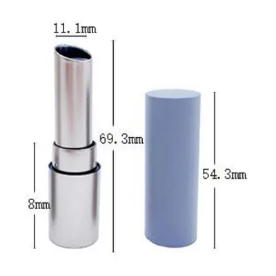Vỏ son thỏi bạc nắp xanh lavender – mã NXM0078