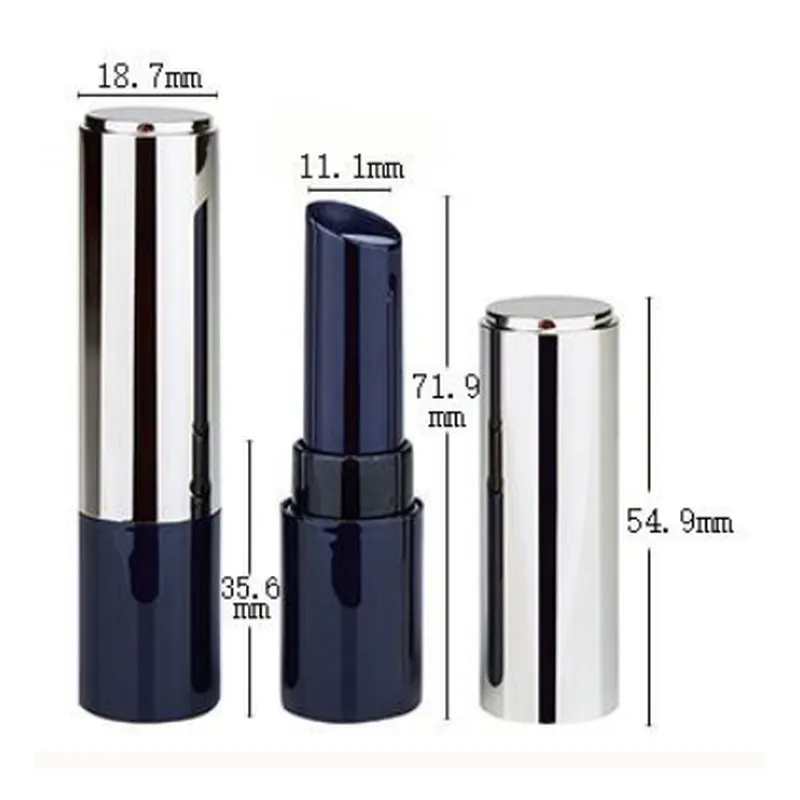 Vỏ son thỏi xanh navy – bạc – mã NXM0079