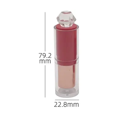 Vỏ son thỏi đỏ nắp kim cương trong – mã NXM0101
