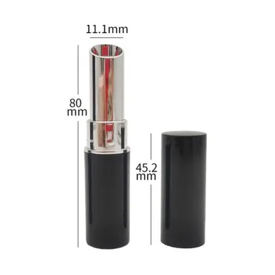 Vỏ son thỏi tròn đen 84mm – ảnh 2