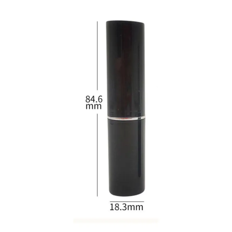 Vỏ son thỏi tròn đen 84mm – mã NXM0123