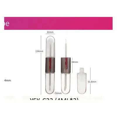 Vỏ son bóng 2 ngăn dạng viên nang 4ml×2 – mã NXM0231