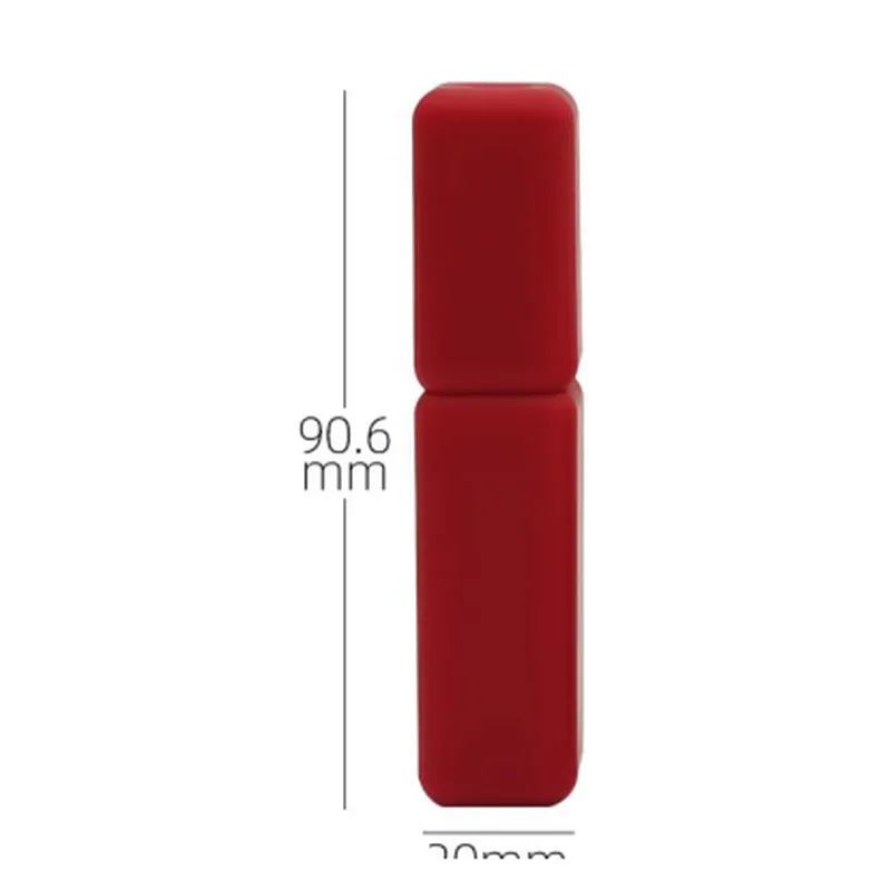 Vỏ son bóng vuông đỏ 3ml – mã NXM0245