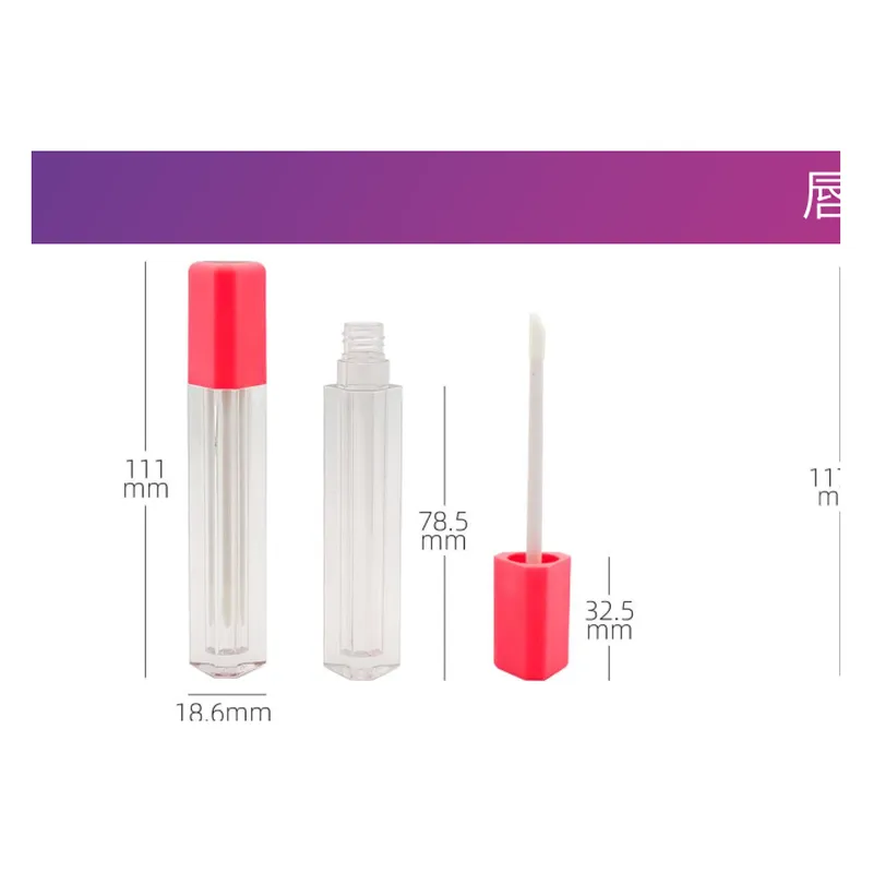 Vỏ son bóng vuông nắp đỏ – mã NXM0293