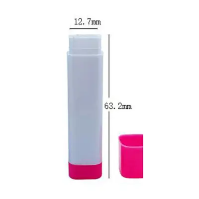 Vỏ son dưỡng vuông trắng – hồng – mã NXM0404