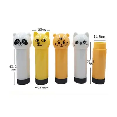 Vỏ son dưỡng nắp đầu thú (gấu trúc, mèo, hổ) 4.5g – mã NXM0414