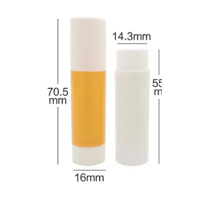 Vỏ son dưỡng vàng – trắng 16mm – mã NXM0451
