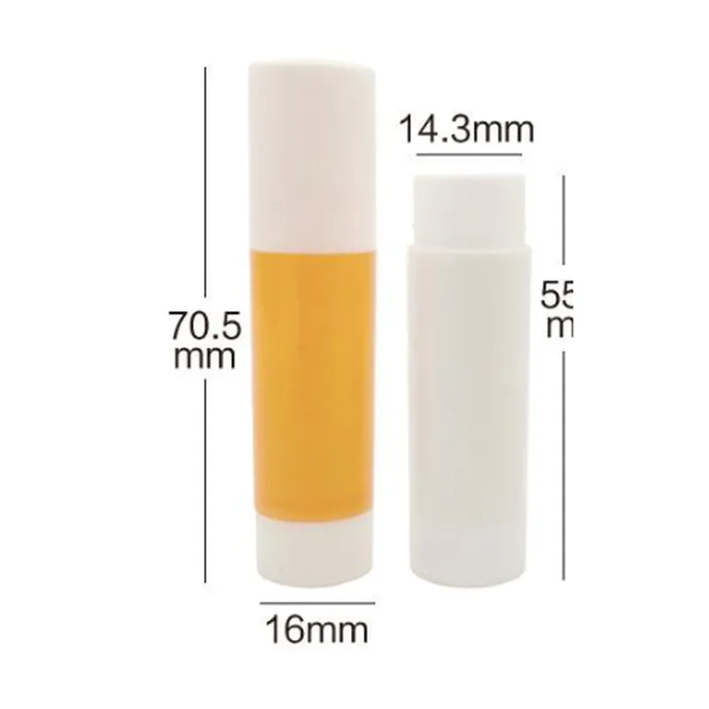 Vỏ son dưỡng vàng – trắng 16mm – mã NXM0451