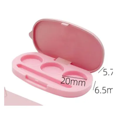 Hộp phấn oval hồng 3 ô – mã NXM0475