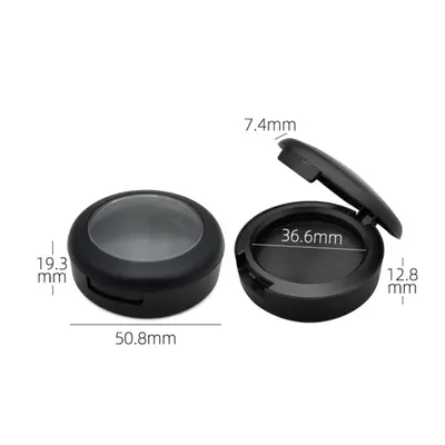 Hộp phấn tròn đen 50.8mm – mã NXM0481