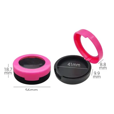 Hộp phấn tròn viền hồng nắp kính – mã NXM0486