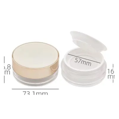 Hũ phấn phủ nắp champagne 73mm – mã NXM0501