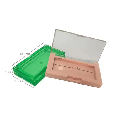 Hộp phấn chữ nhật nắp trong (xanh, cam) – mã NXM0508