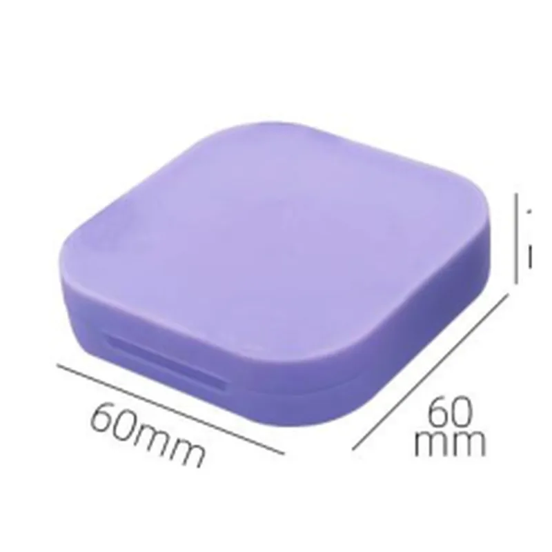 Hộp phấn vuông tím 60mm – mã NXM0516