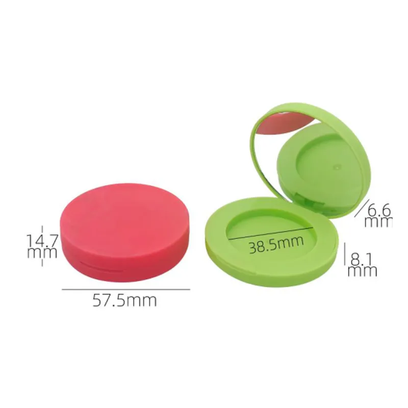 Hộp phấn tròn 2 màu có gương 57mm – mã NXM0517