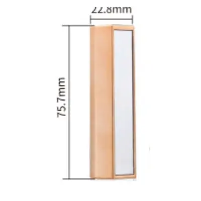 Vỏ son thỏi vuông vàng hồng có gương – mã NXM0574
