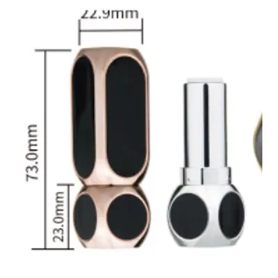 Vỏ son thỏi viền mạ khung oval – mã NXM0625