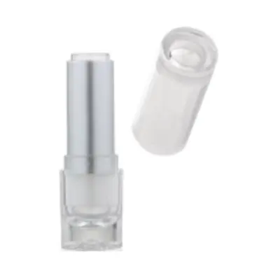 Vỏ son thỏi trong suốt ống bạc – ảnh 2