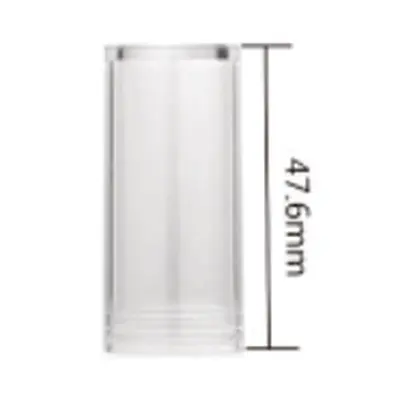 Vỏ son thỏi trong suốt ống bạc – ảnh 3