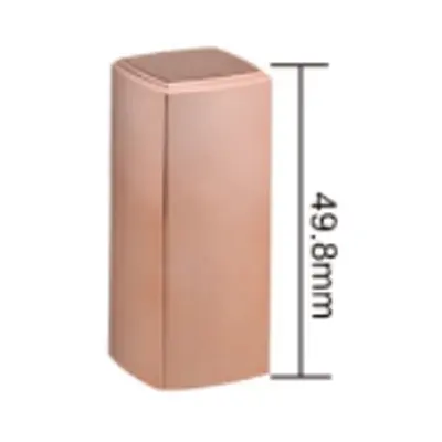 Vỏ son thỏi vuông vàng hồng mờ 49.8mm – mã NXM0638