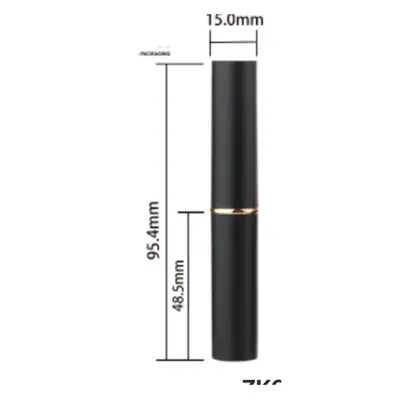 Vỏ son thỏi mảnh đen viền vàng 95mm – mã NXM0687