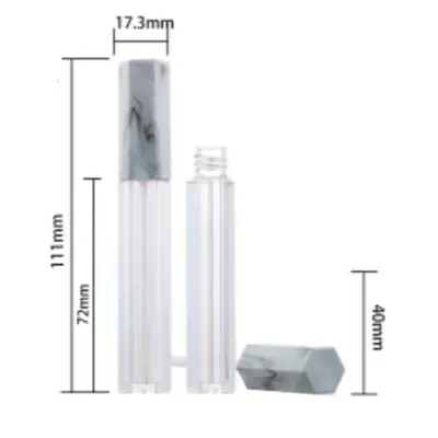 Vỏ son bóng nắp vân đá 2.1ml – mã NXM0791