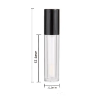 Vỏ son bóng tròn nắp vàng / đen 22mm – ảnh 3