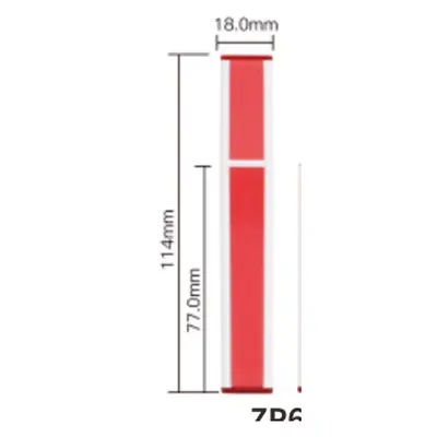 Vỏ son bóng đỏ 114mm – mã NXM0797