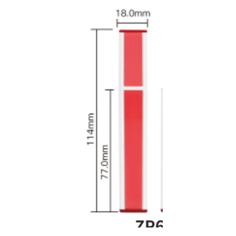 Vỏ son bóng đỏ 114mm – mã NXM0797