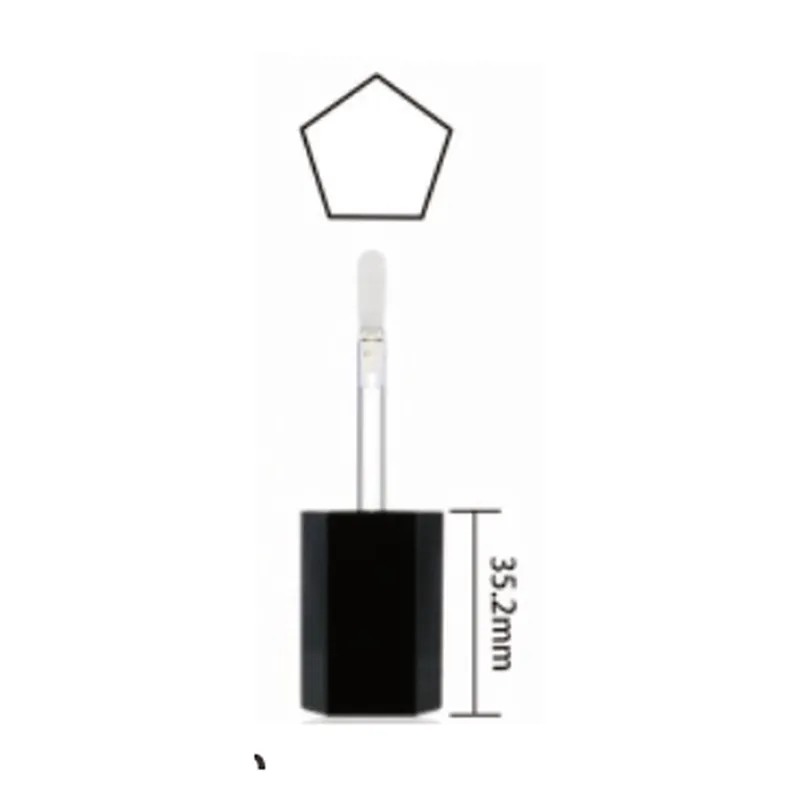 Vỏ son bóng nắp ngũ giác đen 5.8ml – mã NXM0798