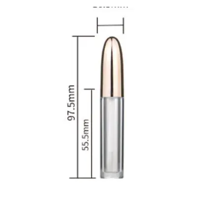 Vỏ son bóng nắp viên đạn vàng hồng – mã NXM0845